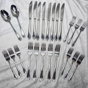 Paula Deen 24-Piece Stainless Steel Flatware Set Silverware‎